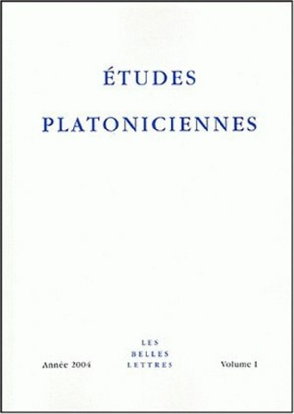 Études platoniciennes I