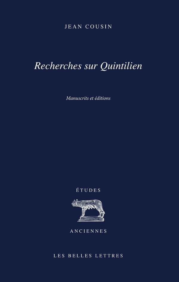 Recherches sur Quintilien