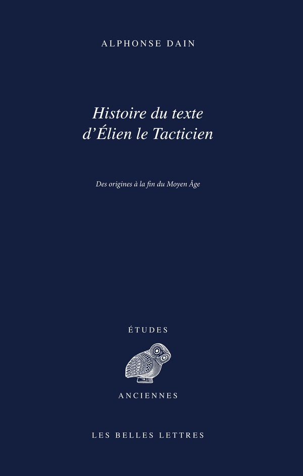 Histoire du texte d’Élien le Tacticien