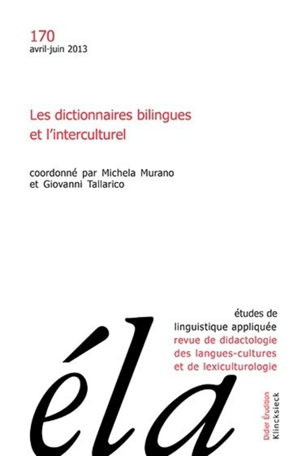 Études de linguistique appliquée - N°2/2013