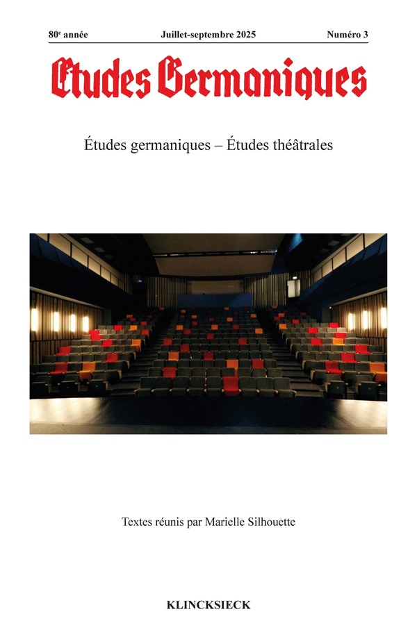Études germaniques - N°3-2025