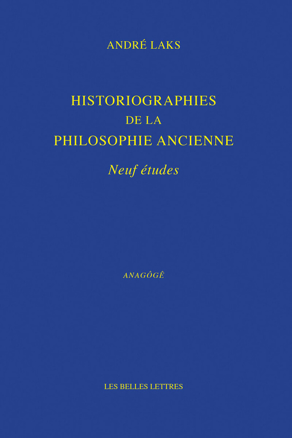 Historiographies de la philosophie ancienne