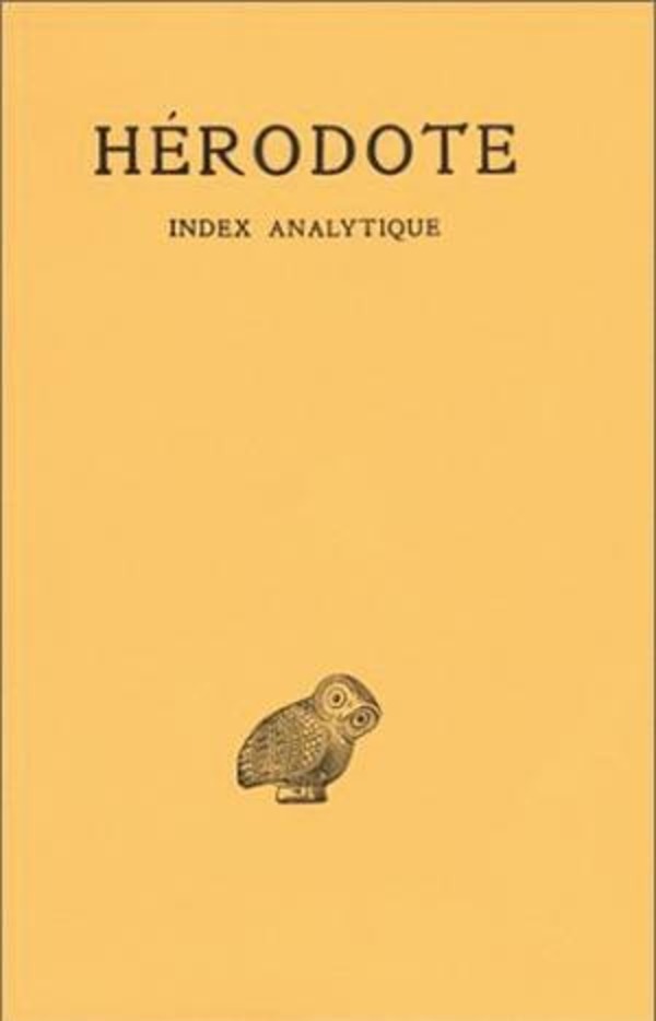 Histoires. Index analytique des neuf livres