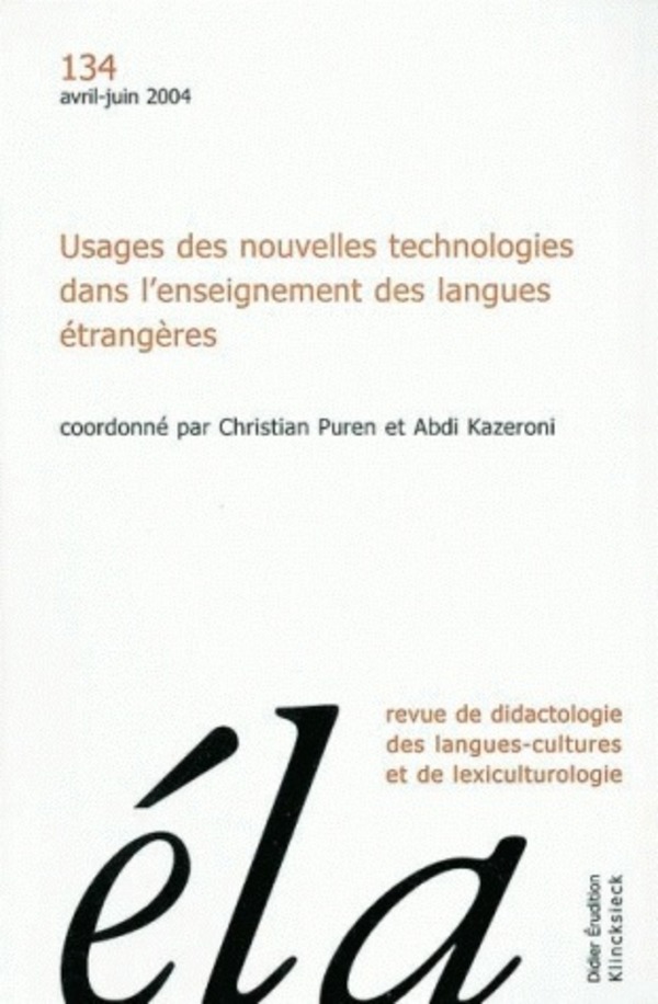 Études de linguistique appliquée - N°2/2004