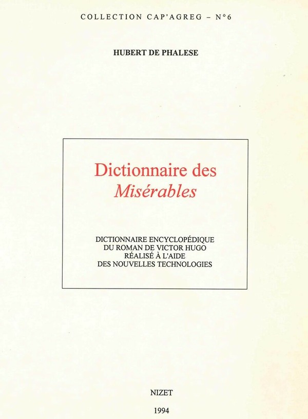 Dictionnaire des Misérables