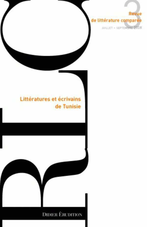 Revue de littérature comparée - N°3/2008