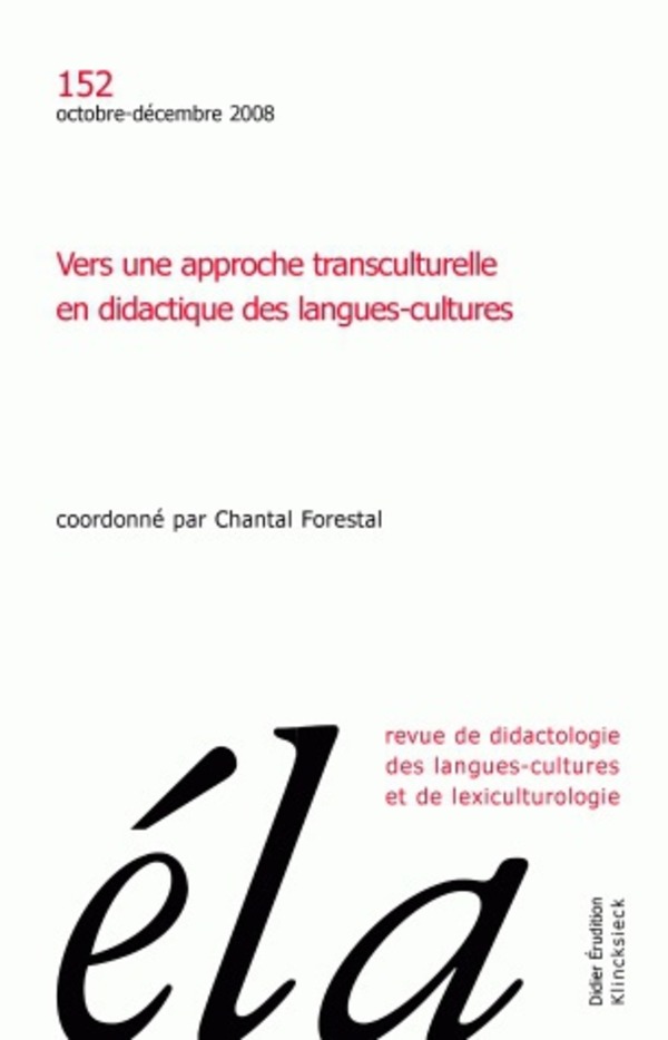 Études de linguistique appliquée - N°4/2008