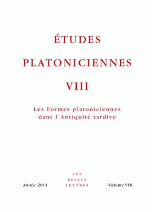 Études platoniciennes VIII