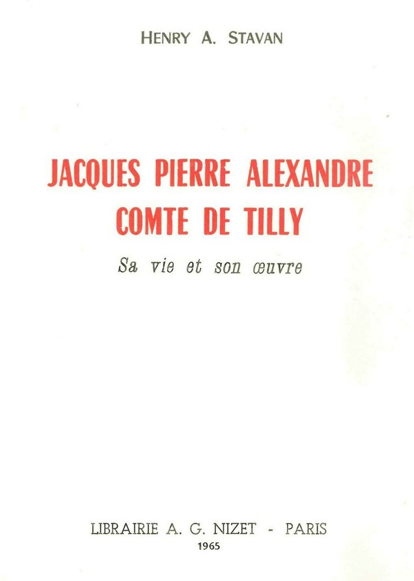 Jacques Pierre Alexandre, Comte de Tilly