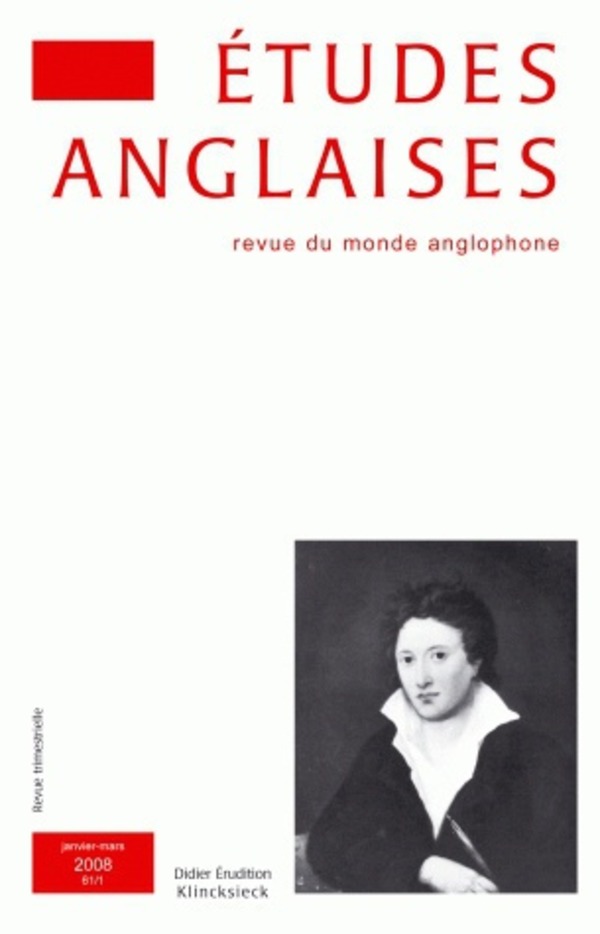 Études Anglaises - N°1/2008